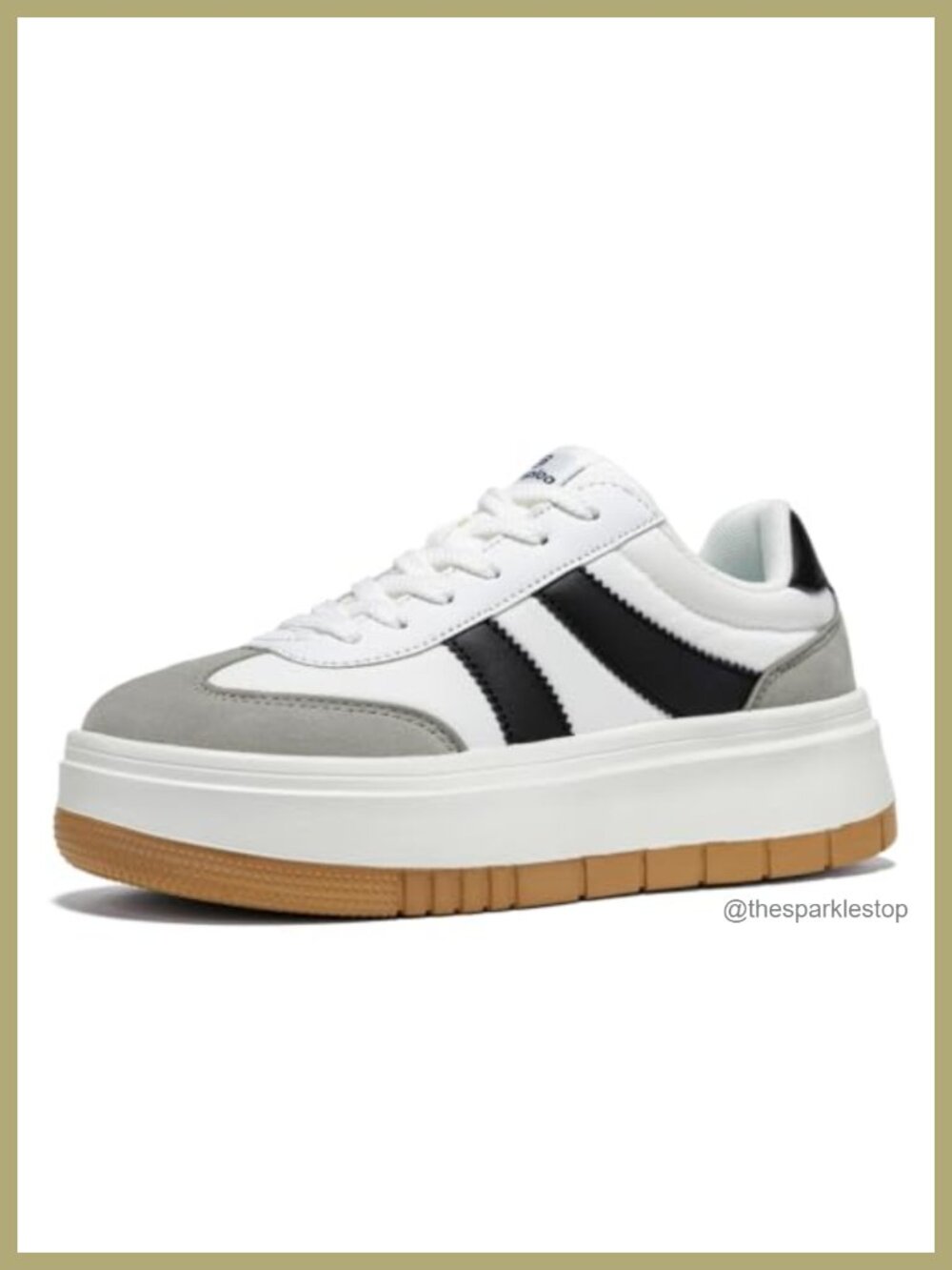 Women's Platform Sneakers Chunky Fashion Tennis Shoes Faux Leather